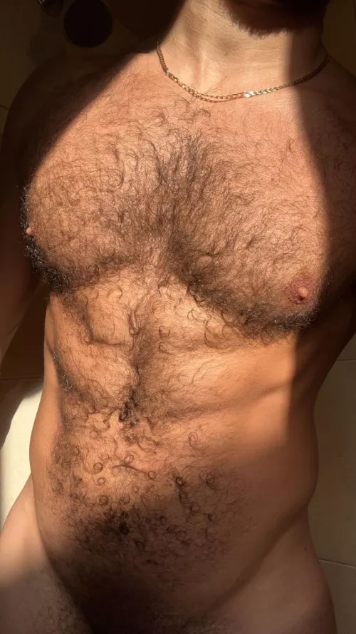 Would you worship my hairy buff chest?