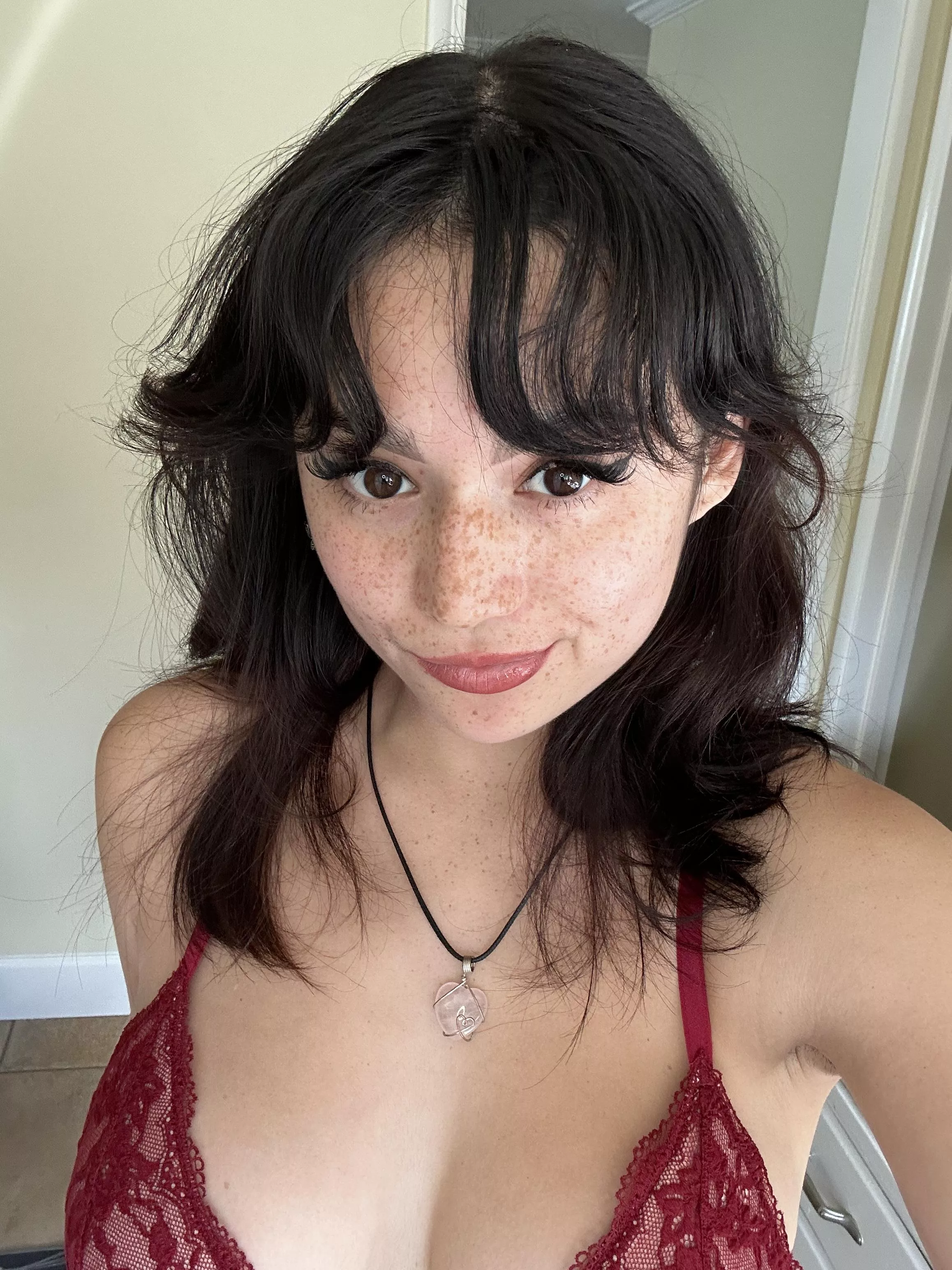 As your freckled gf here's a daily selfie for you (F18)