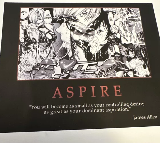 Aspire - Satirical Erotic Collage Series - 5x7