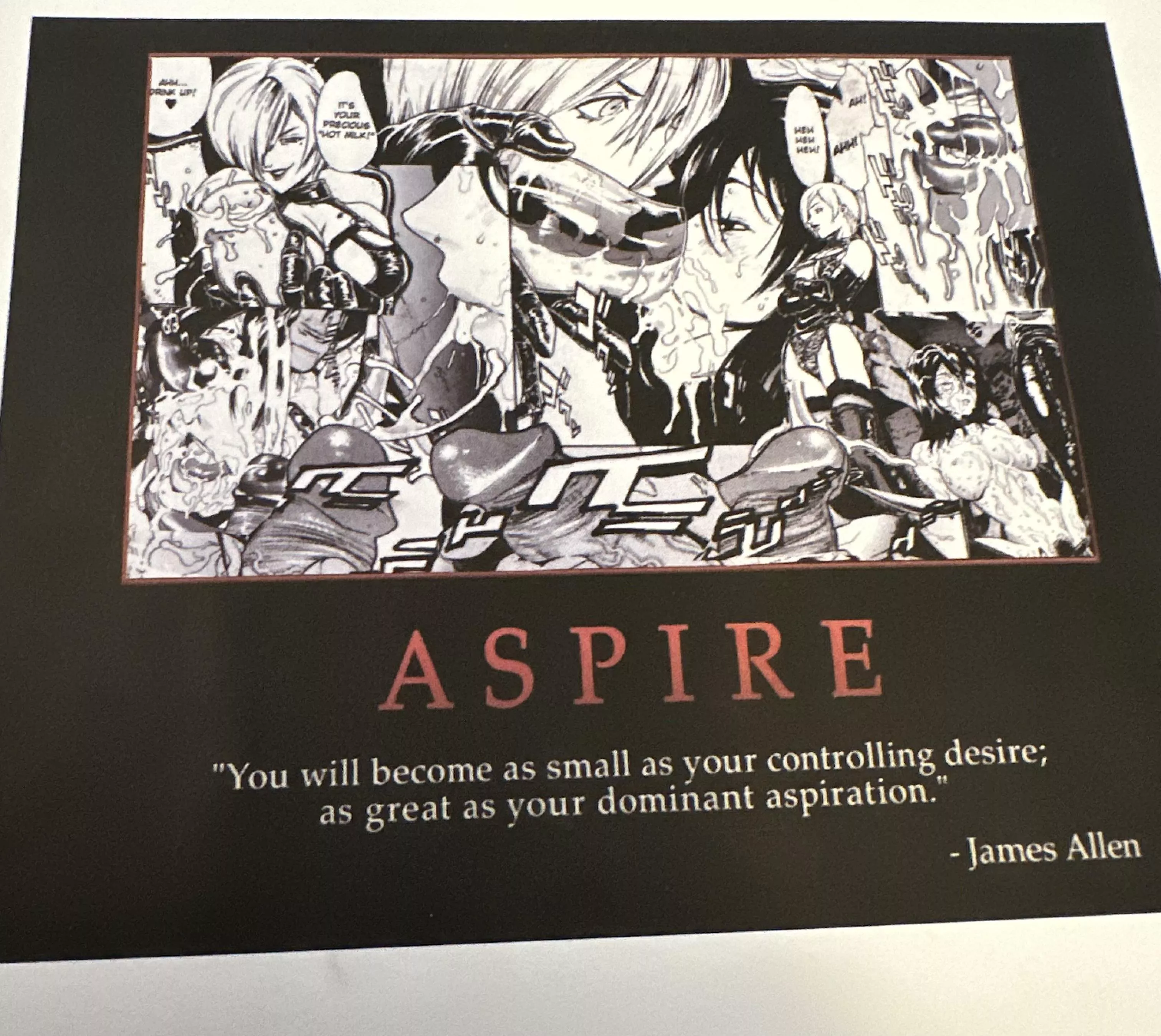 Aspire - Satirical Erotic Collage Series - 5x7