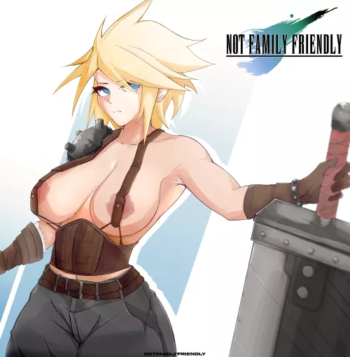 female cloud strife [final fantasy] (notfamilyfriendly)