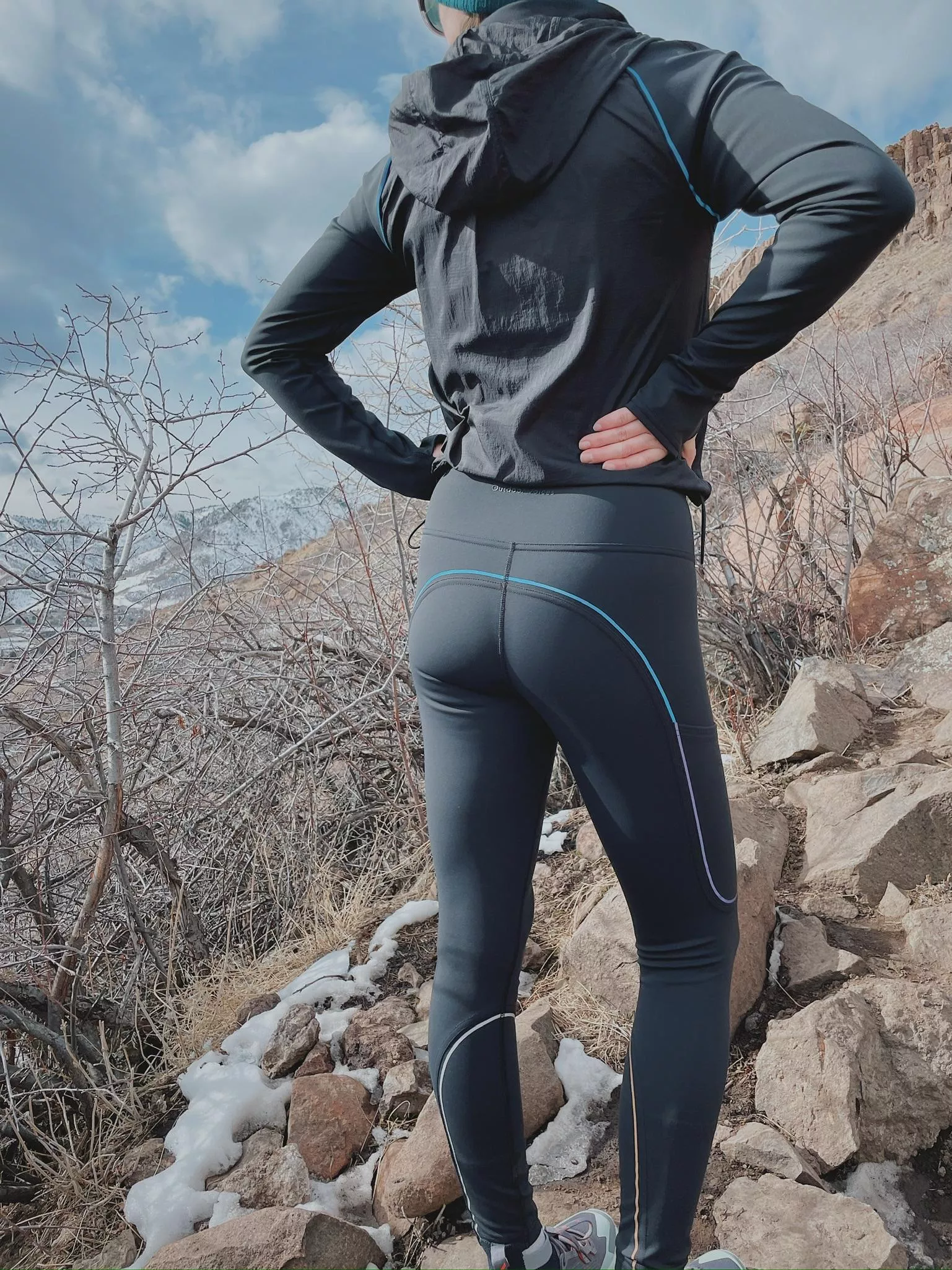 Getting my little ass up the mountain