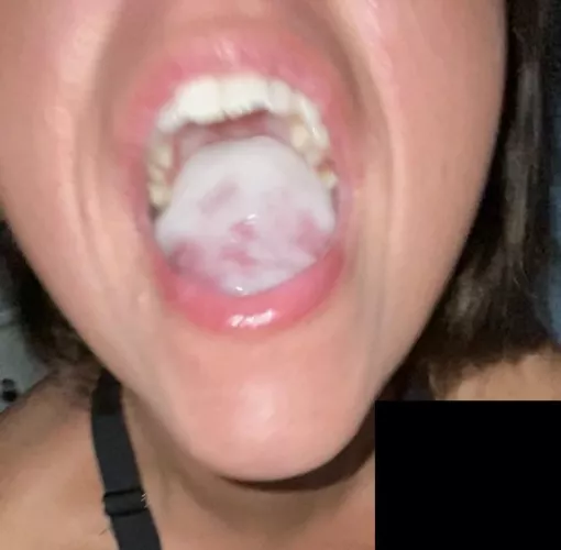 I’m always mesmerized by how much my man can cum considering he just filled me mouth yesterday. Im so hooked 😍💦🤤