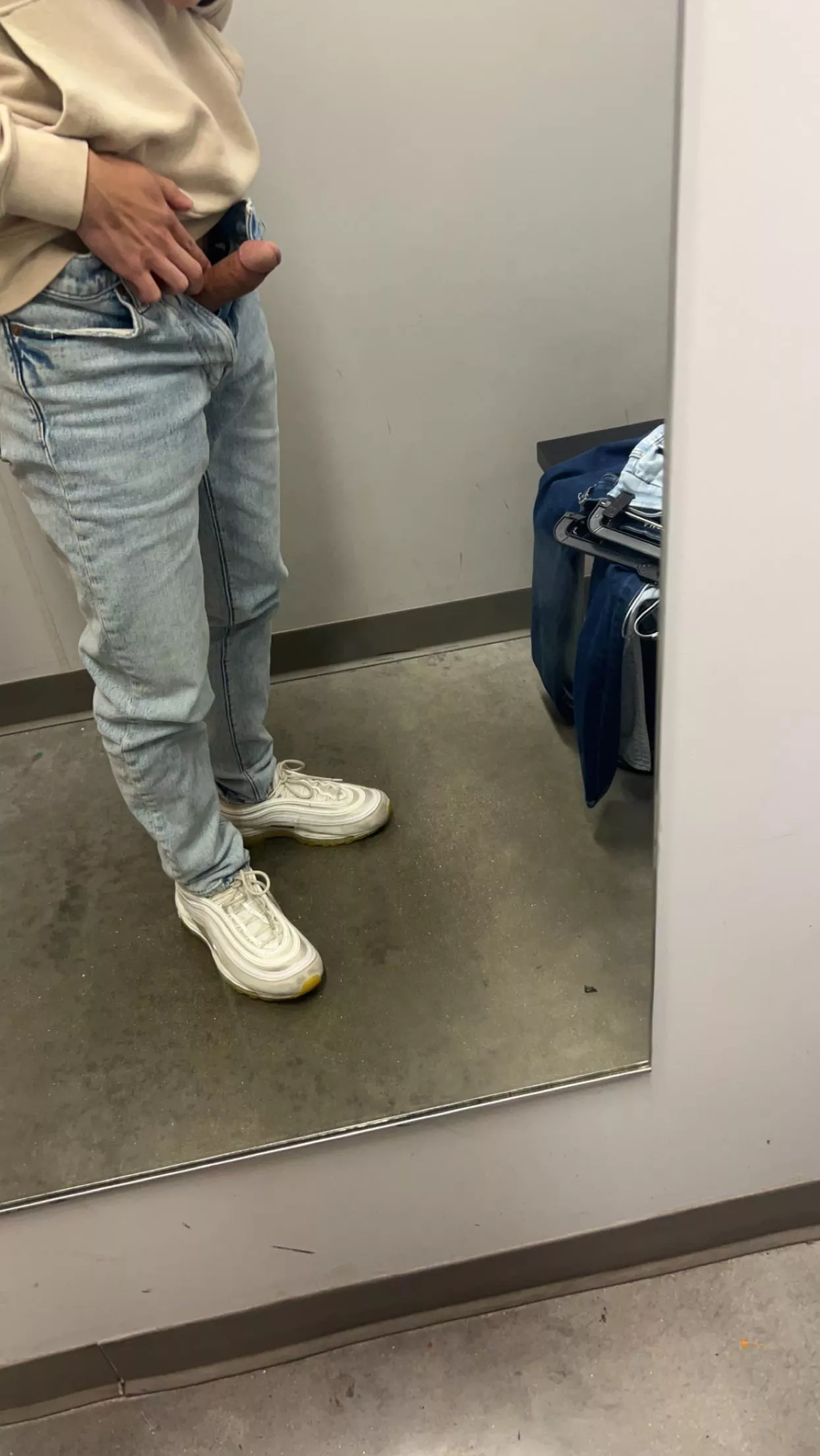 Letting him hang out