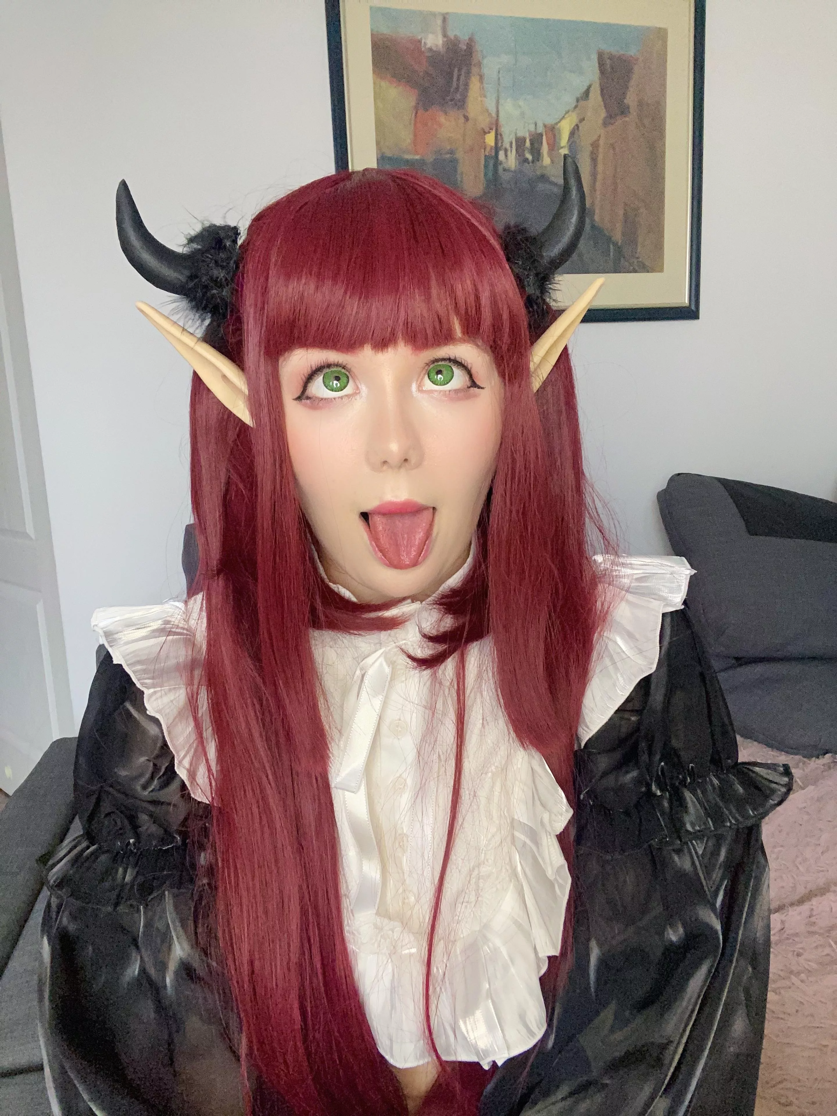 My cosplay ahegao try
