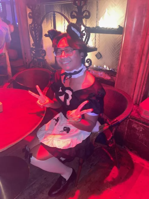 Think what you will of it but I look cute 😤 Happy Halloween 🎃