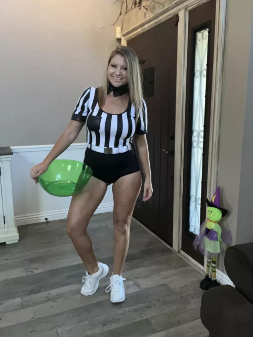 Trick or treat at my place tomorrow ?