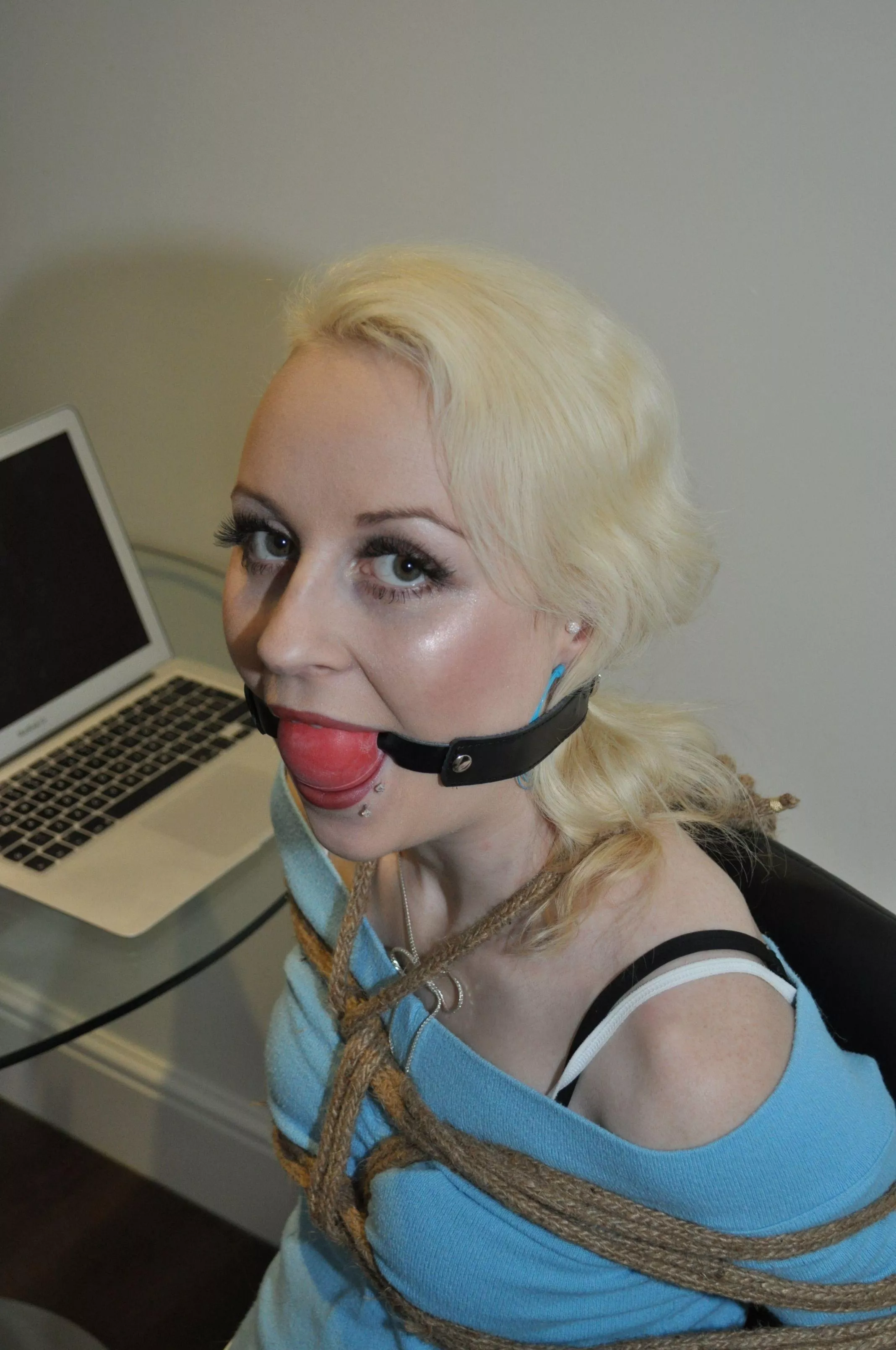 WFH is…risky. Model, Kiana Kraze