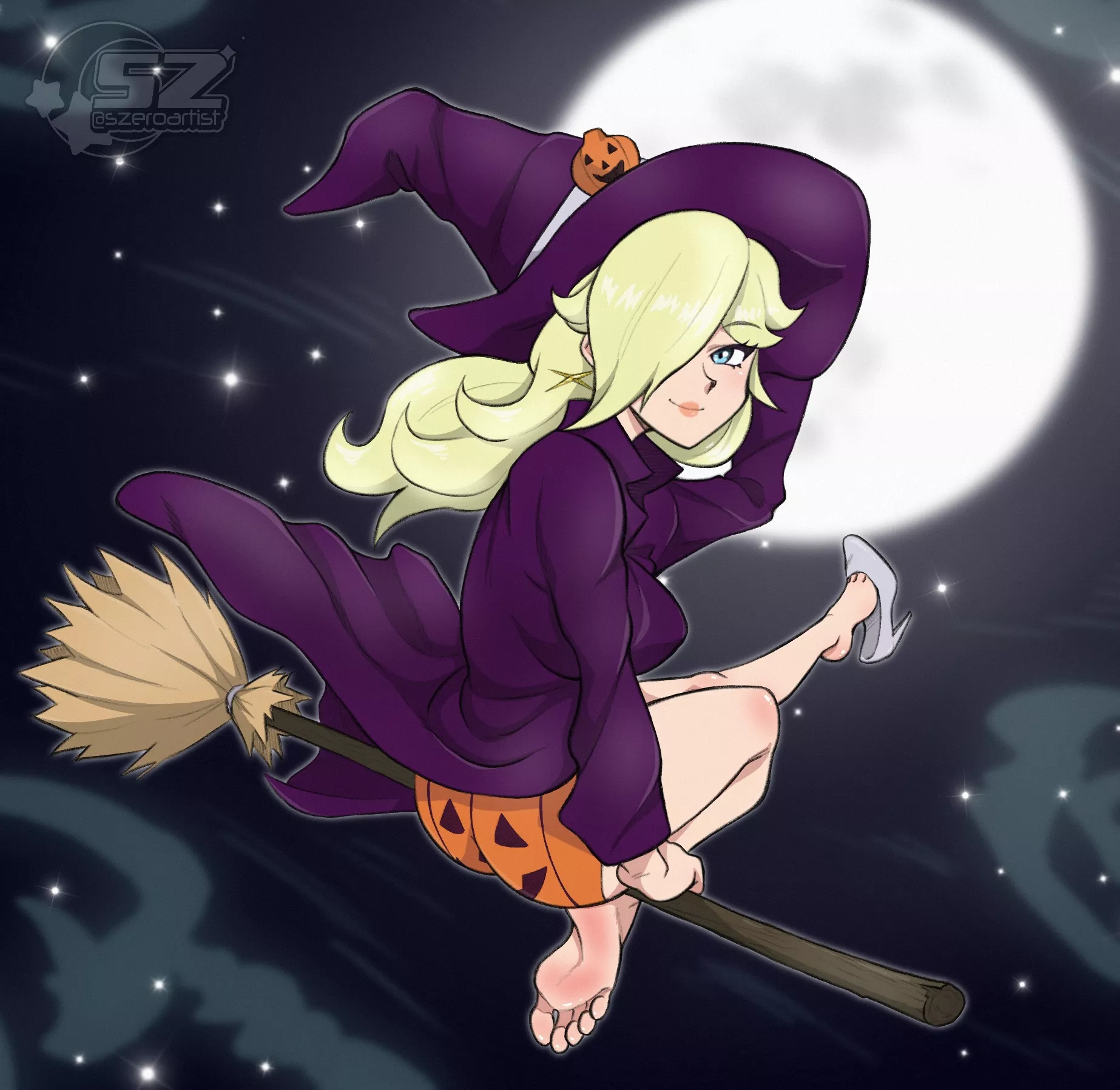 Witch Rosalina (Super Mario Galaxy) [Artist: szeroartist]