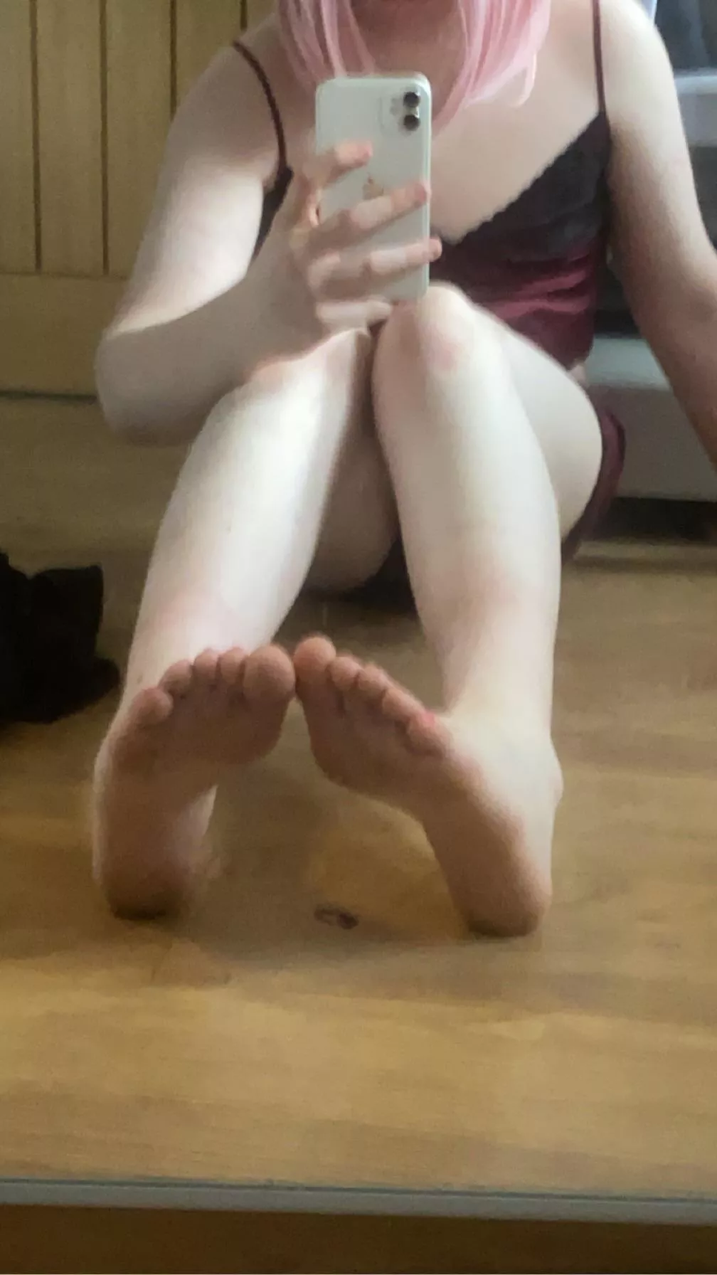 Would you cum on my feet?