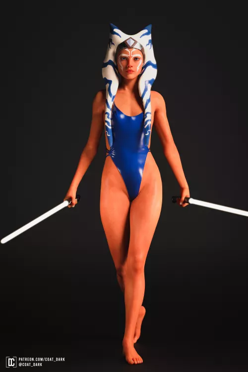 Ahsoka - Tight Swimsuit (coat_dark) [Star Wars: Ahsoka]