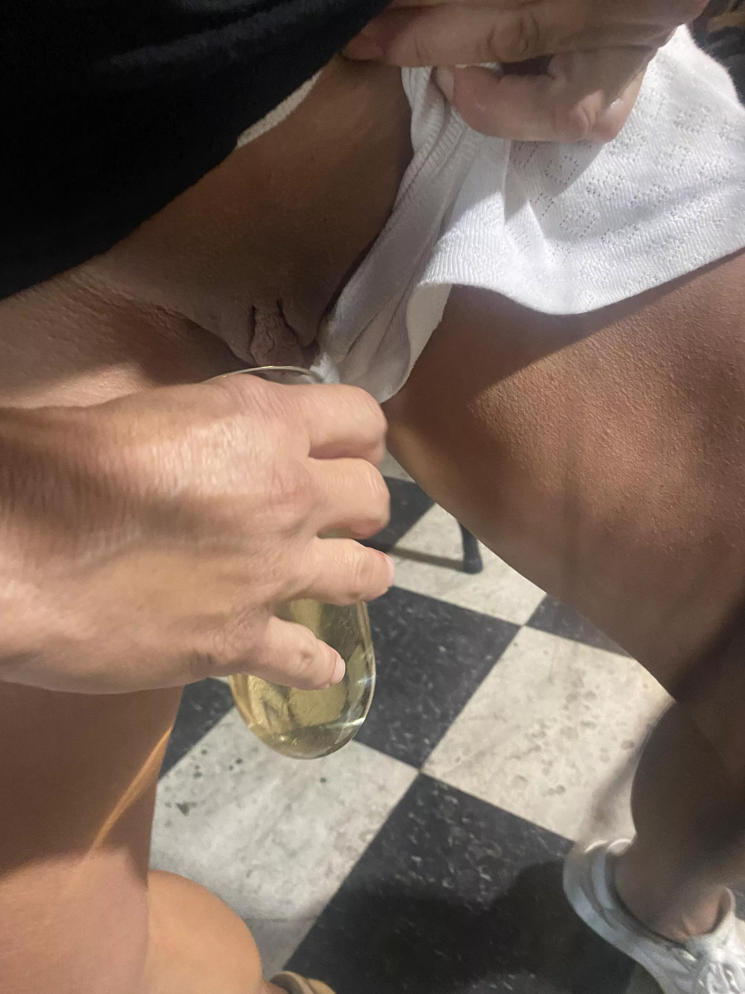 Before I serve Hubby’s friend a cocktail