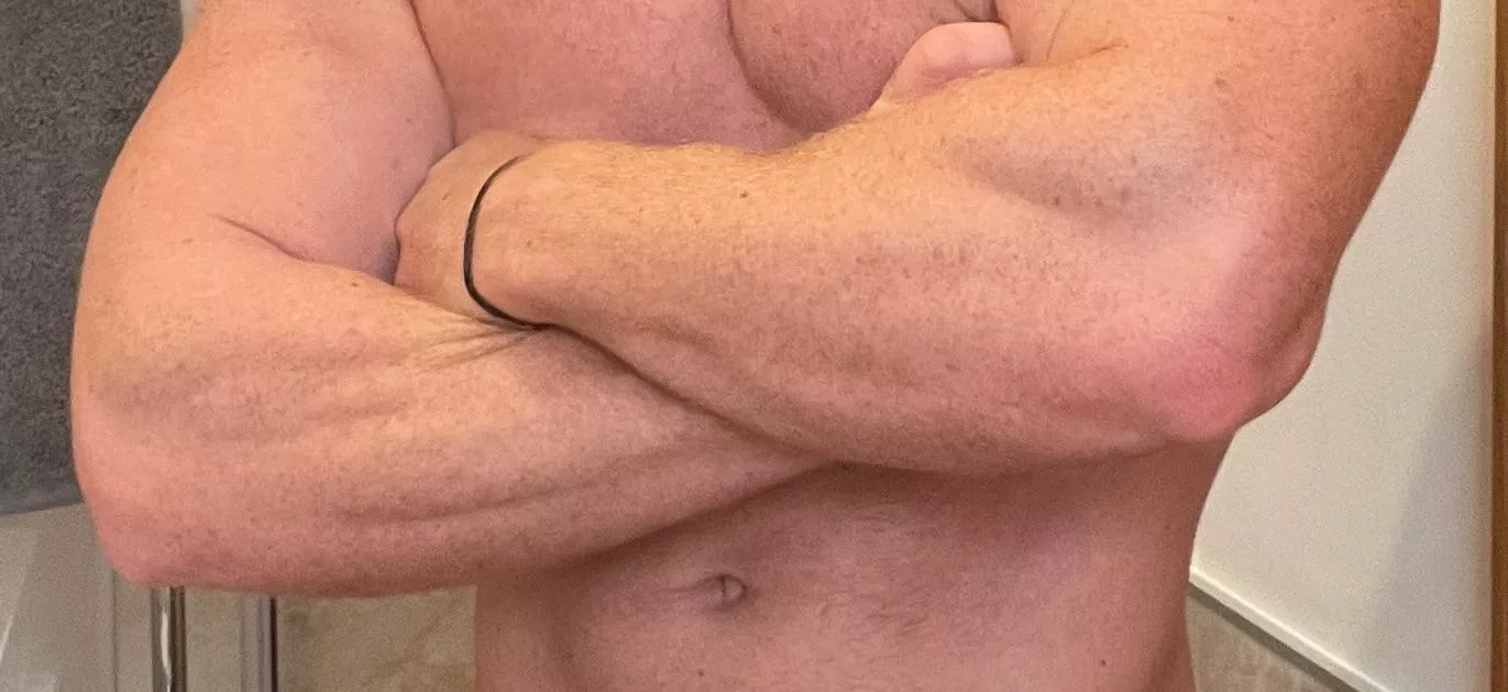 Champ is going to shower