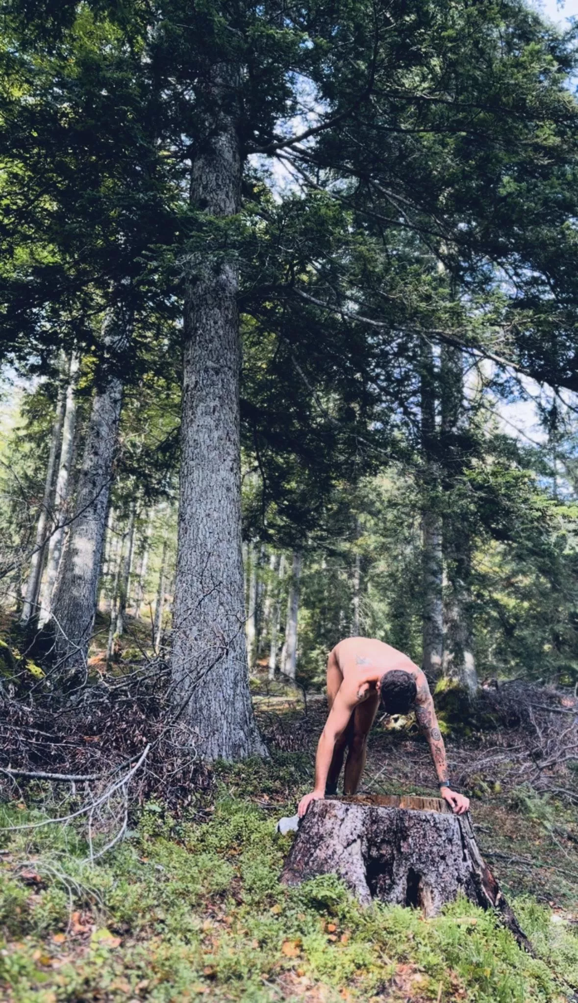 Downward Dog in Nature