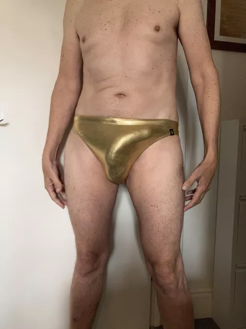 Gold speedos