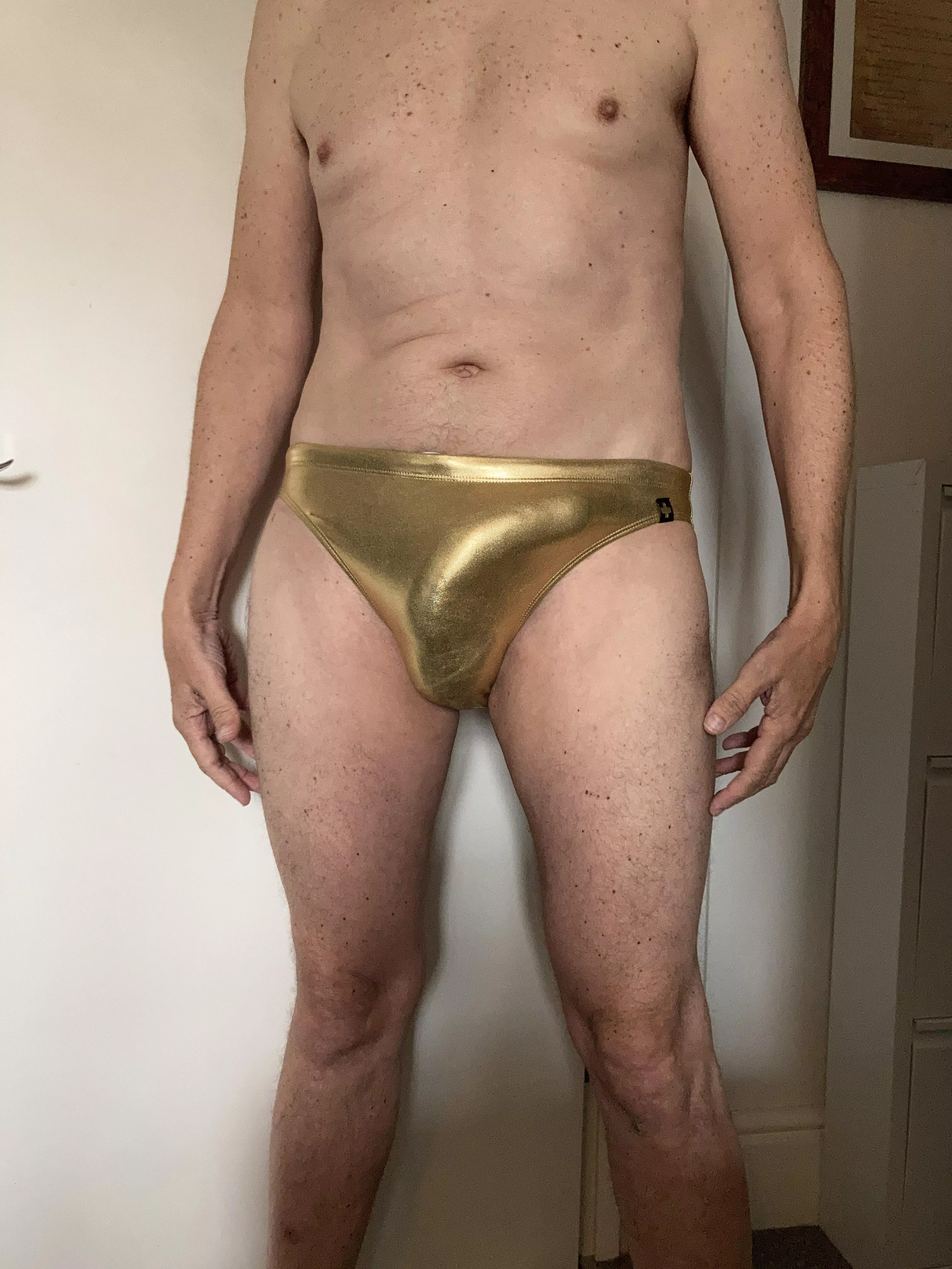Gold speedos