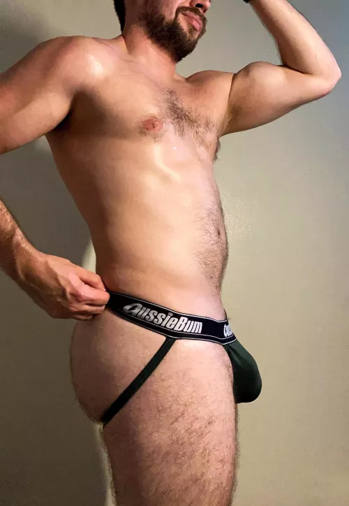 Just your average dilf in a jockstrap…