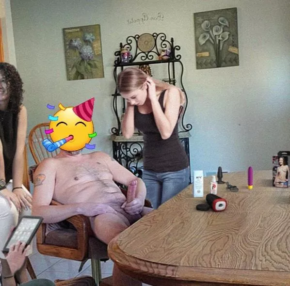 My cock impressed her after using the erection cream at the sex toy party