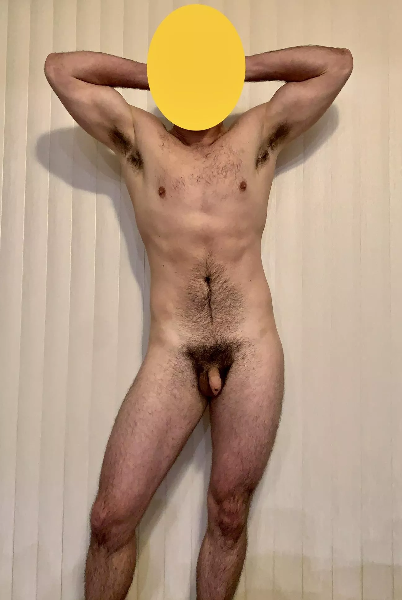 Other than my head, my three hairiest parts on my body are my genitals and my two armpits 😊