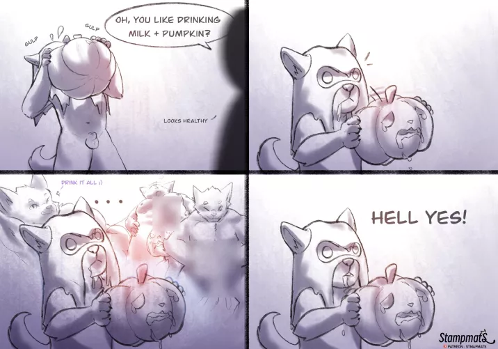 Pumpkin Milk 🥛🎃 (by Stampmats) comm: open