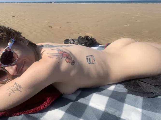 Tanning my ass