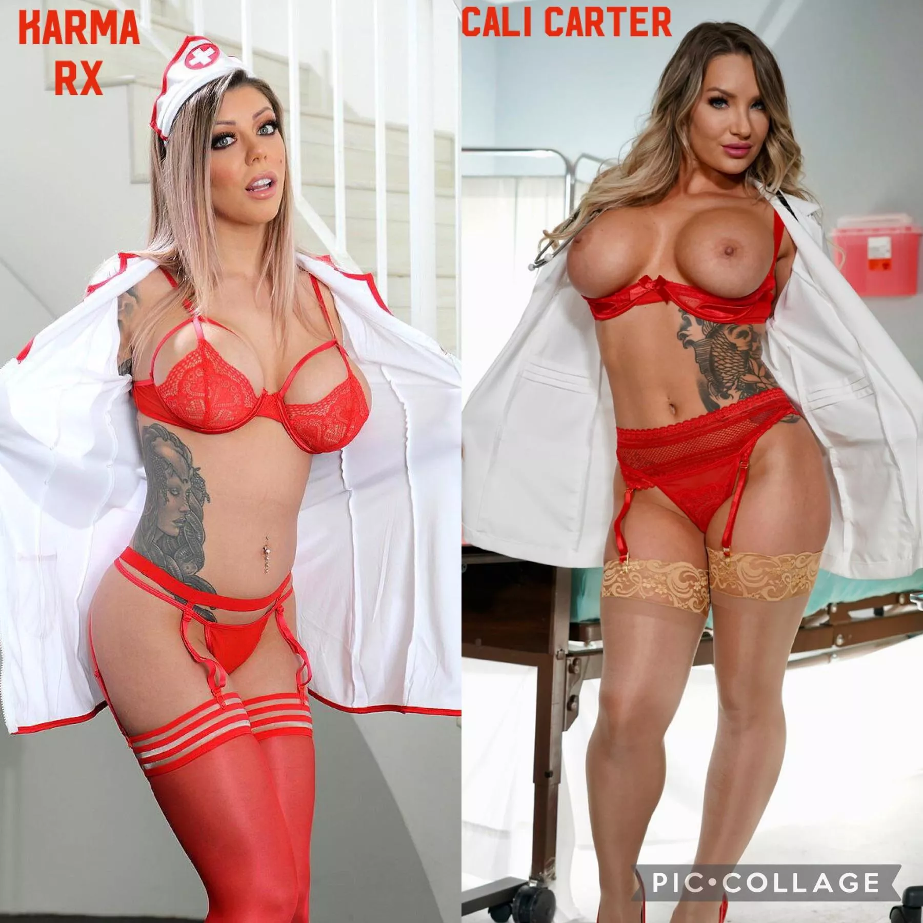 Which nurse would you pick to fuck after surgery [Karma Rx] OR [Cali Carter]