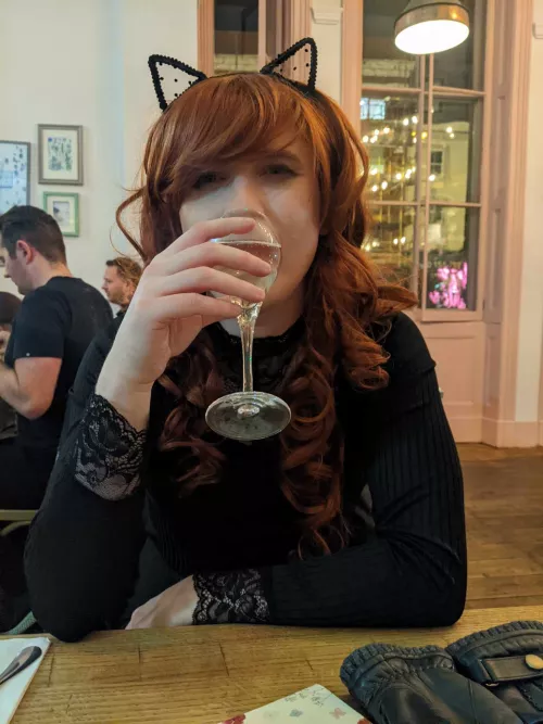 Buy me a drink. Telling, not asking.