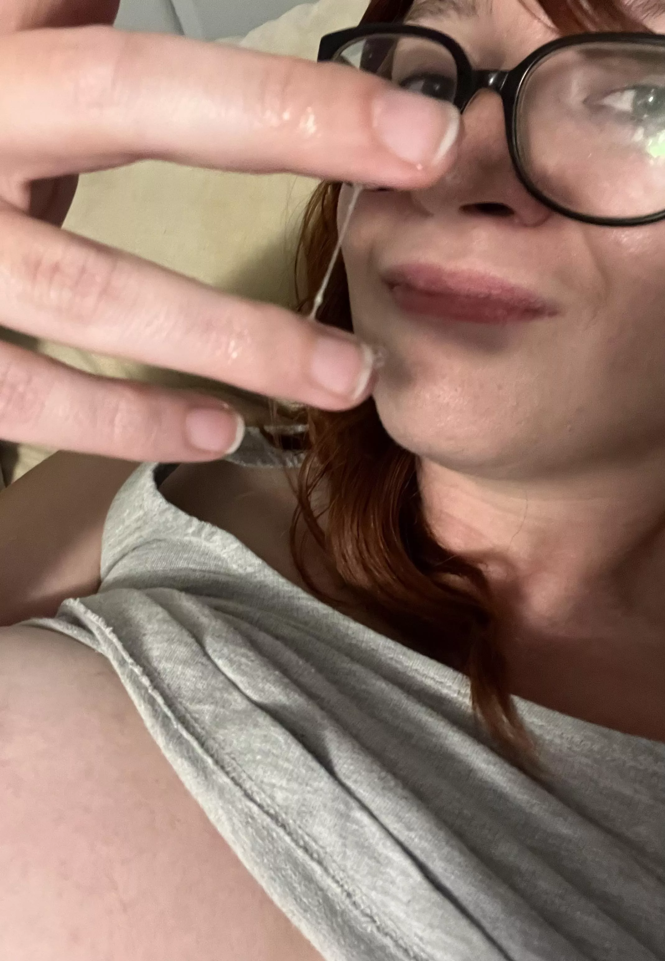 Can you guess why my fingers are so wet?