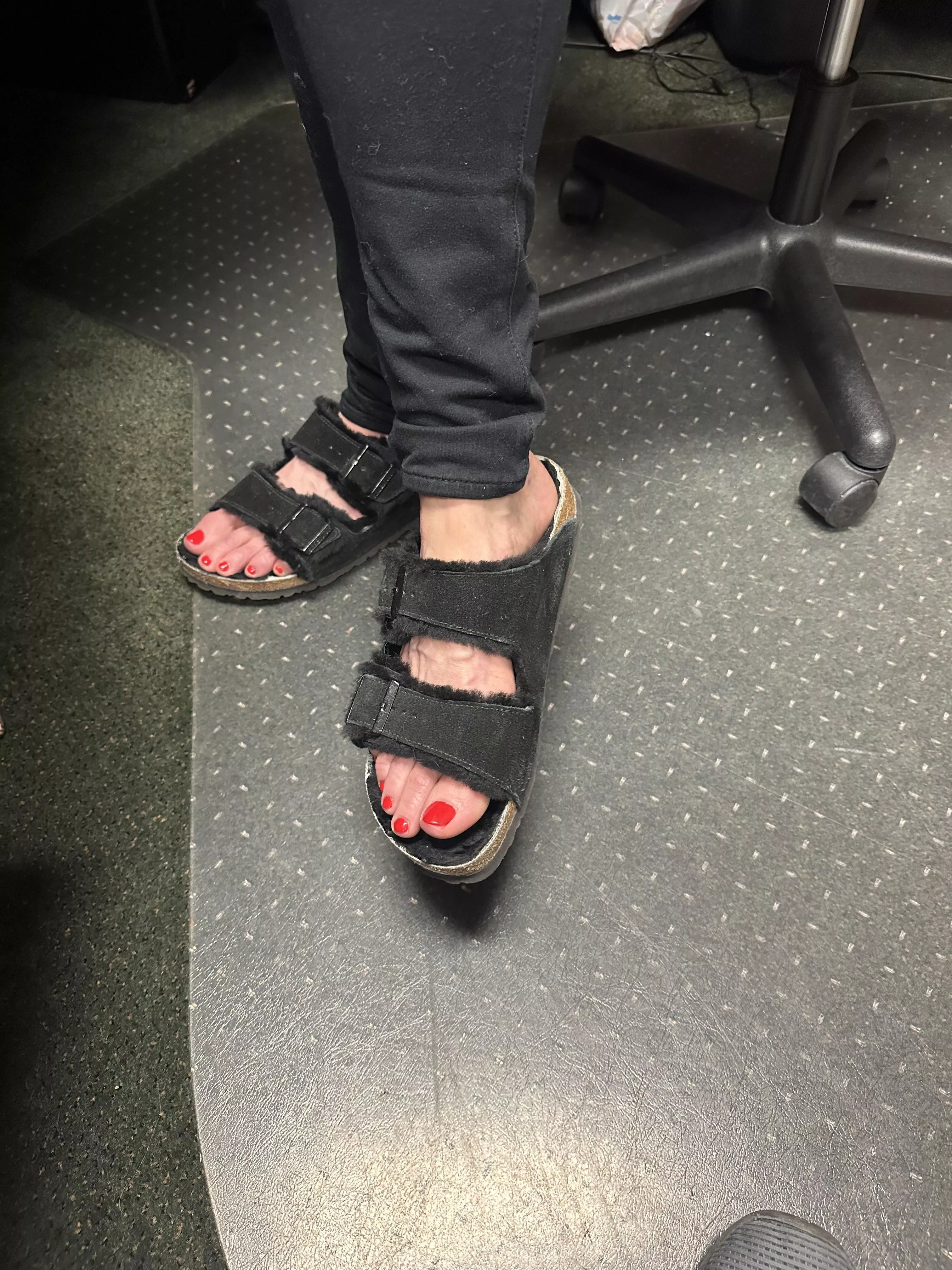 Do you like my fuzzy winter shoes [OC]