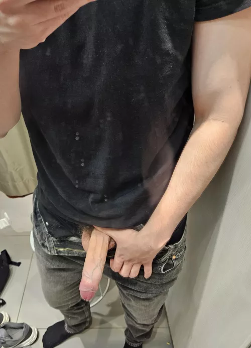 Had to pull my cock out in a fitting room