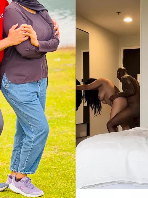 How is the contrast between my wife normal dressing in front of public(Left Side), And our recent hotwife session (Right Side)