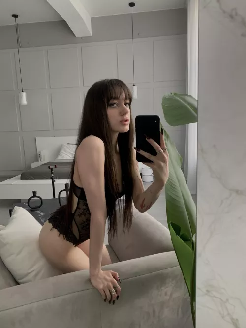 I look beautiful in this black bodysuit.