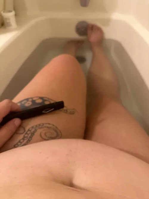 It was cold today so a nice long smoke in a nice hot bath is just what the doctor ordered to end the day. Would anyone like to join me? (F)