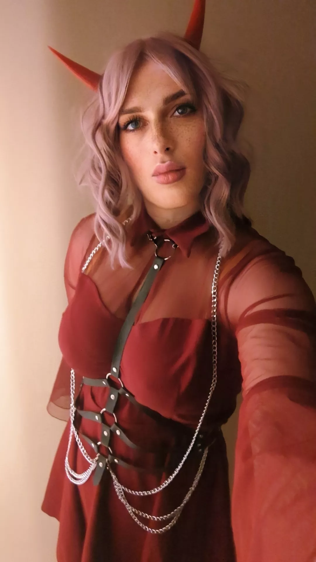 Late to the game but here was my Halloween fit 😈