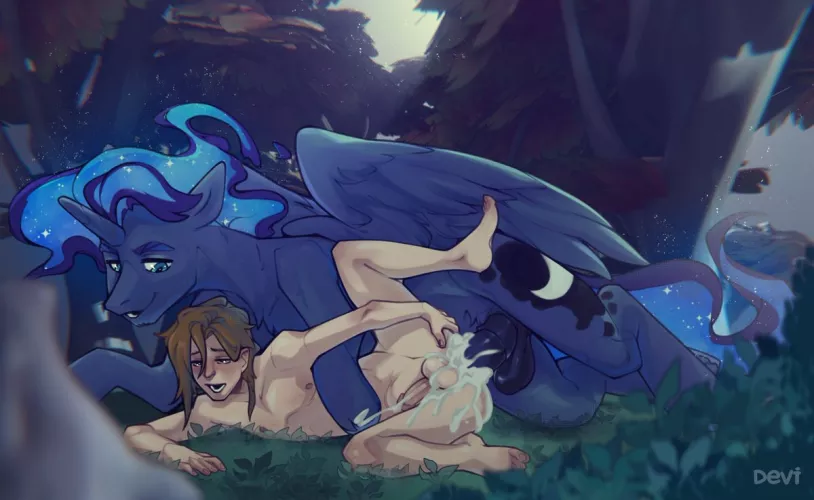 Prince artemis shows a human, what real cock feels like. (devi_shade)