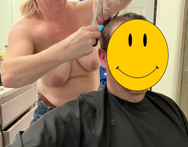 Topless haircuts should be a thing!