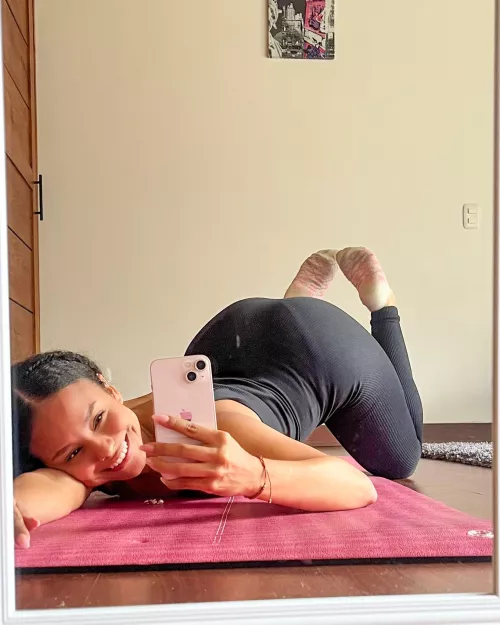 Comfy yoga position