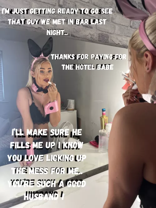 Don't lie you love licking another mans cum from my pussy! F19