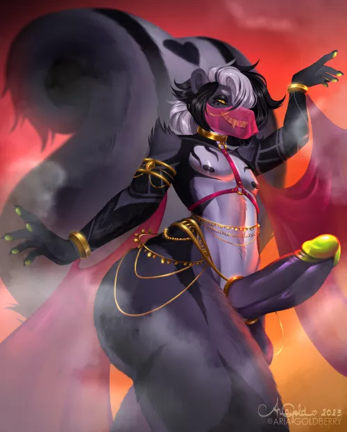 Femboy Skunk (ariagoldberry)