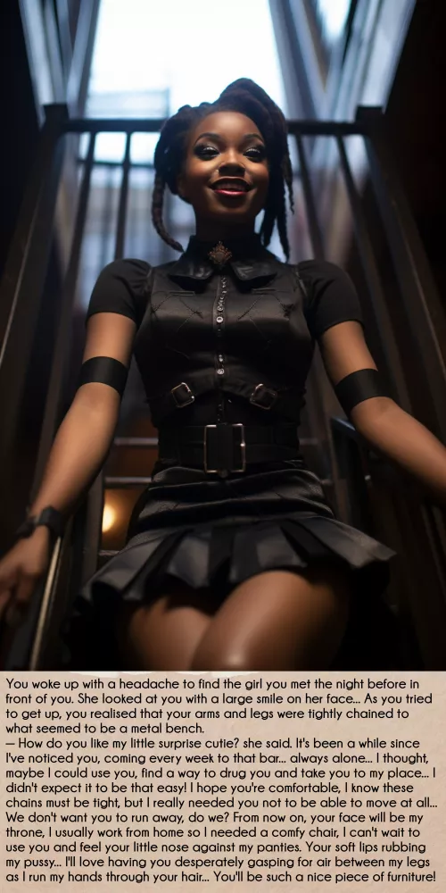 Her new piece of furniture