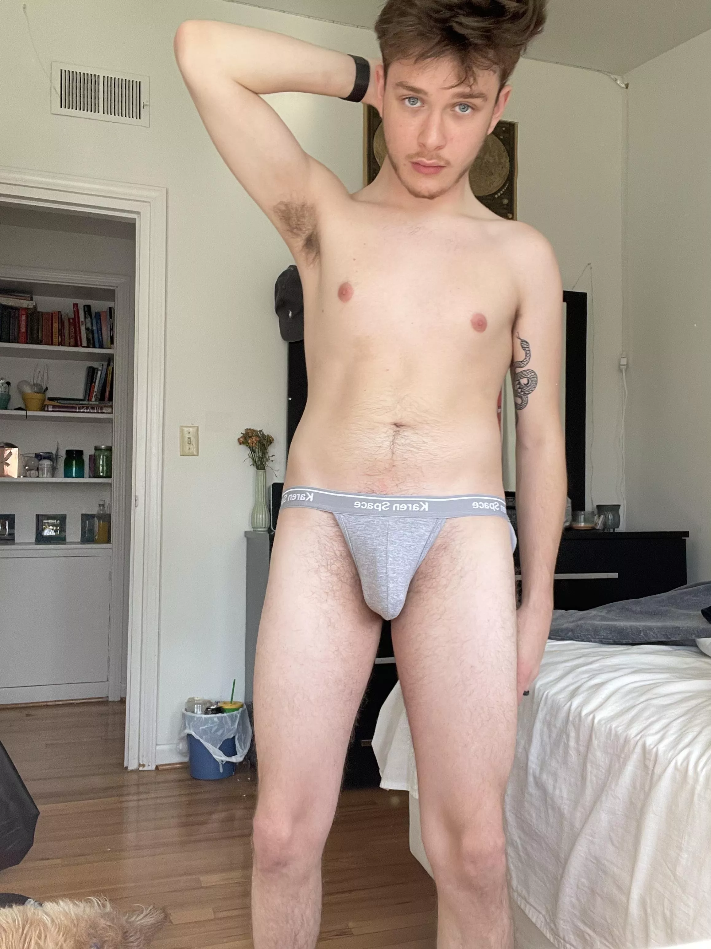 my eyes are up here pal!