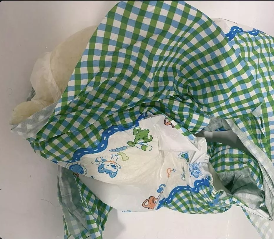 My soaked diaper is waiting for you! 😈