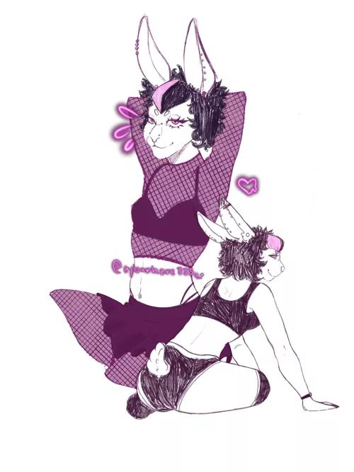 new to the furry community :3 (art by me)