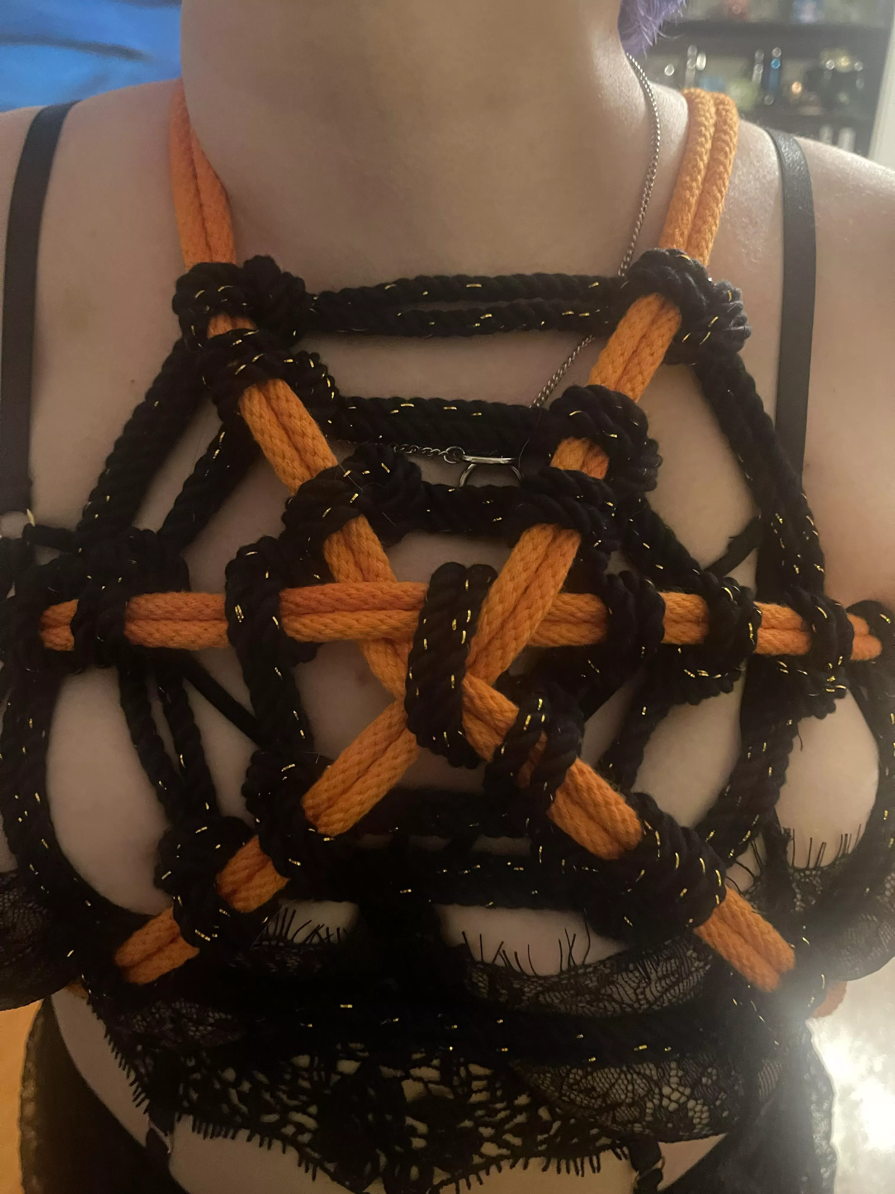 Playing with Halloween rope