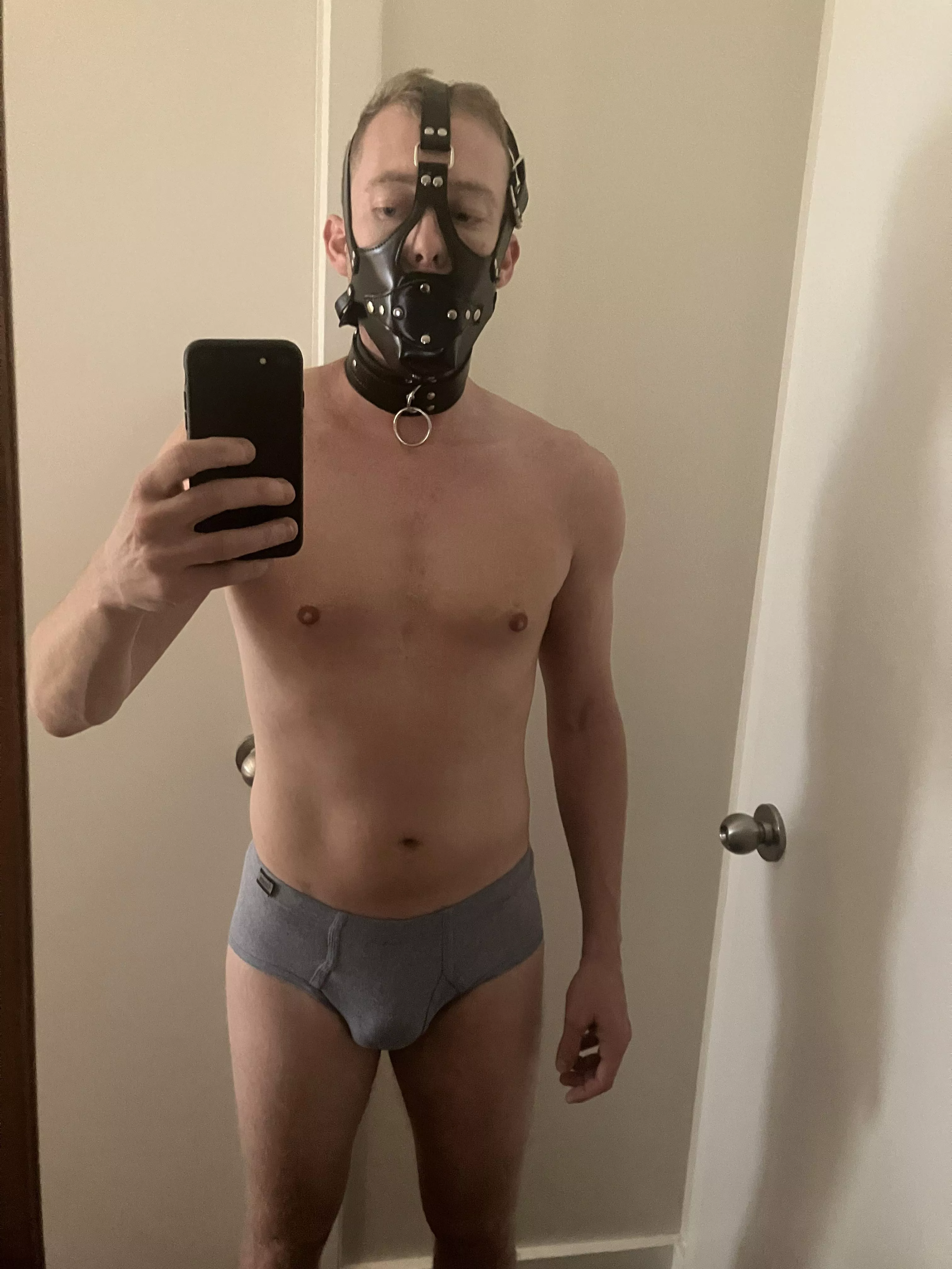 Practicing the penis gag to please my future mistress