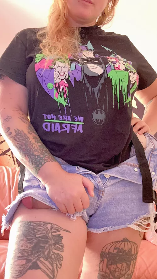 short shorts can't hide a long cock