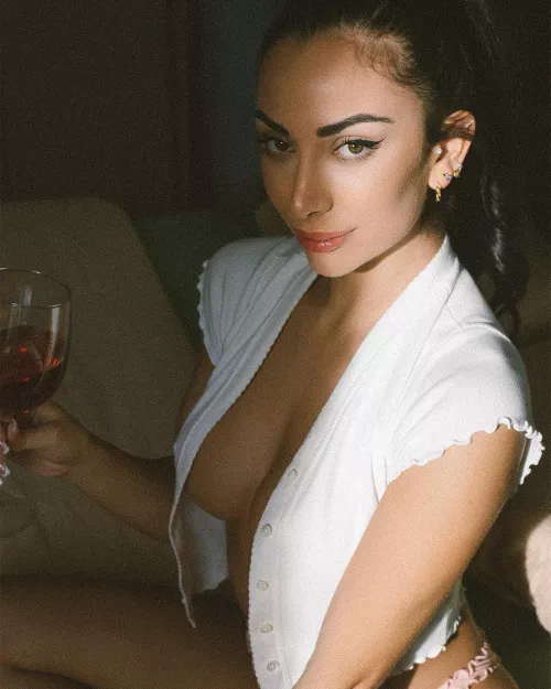 Spending time with Raquel in my bedroom.