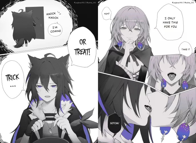 Trick or treat with Bronya and Seele (yingharam1602) [Honkai: Star Rail]