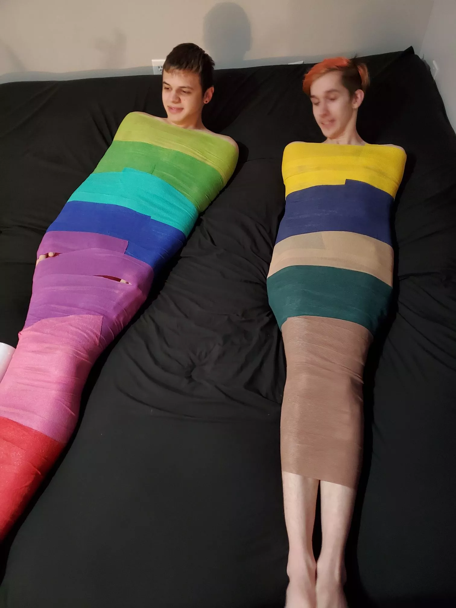 Twinks all wrapped before being teased and tickled ❤️