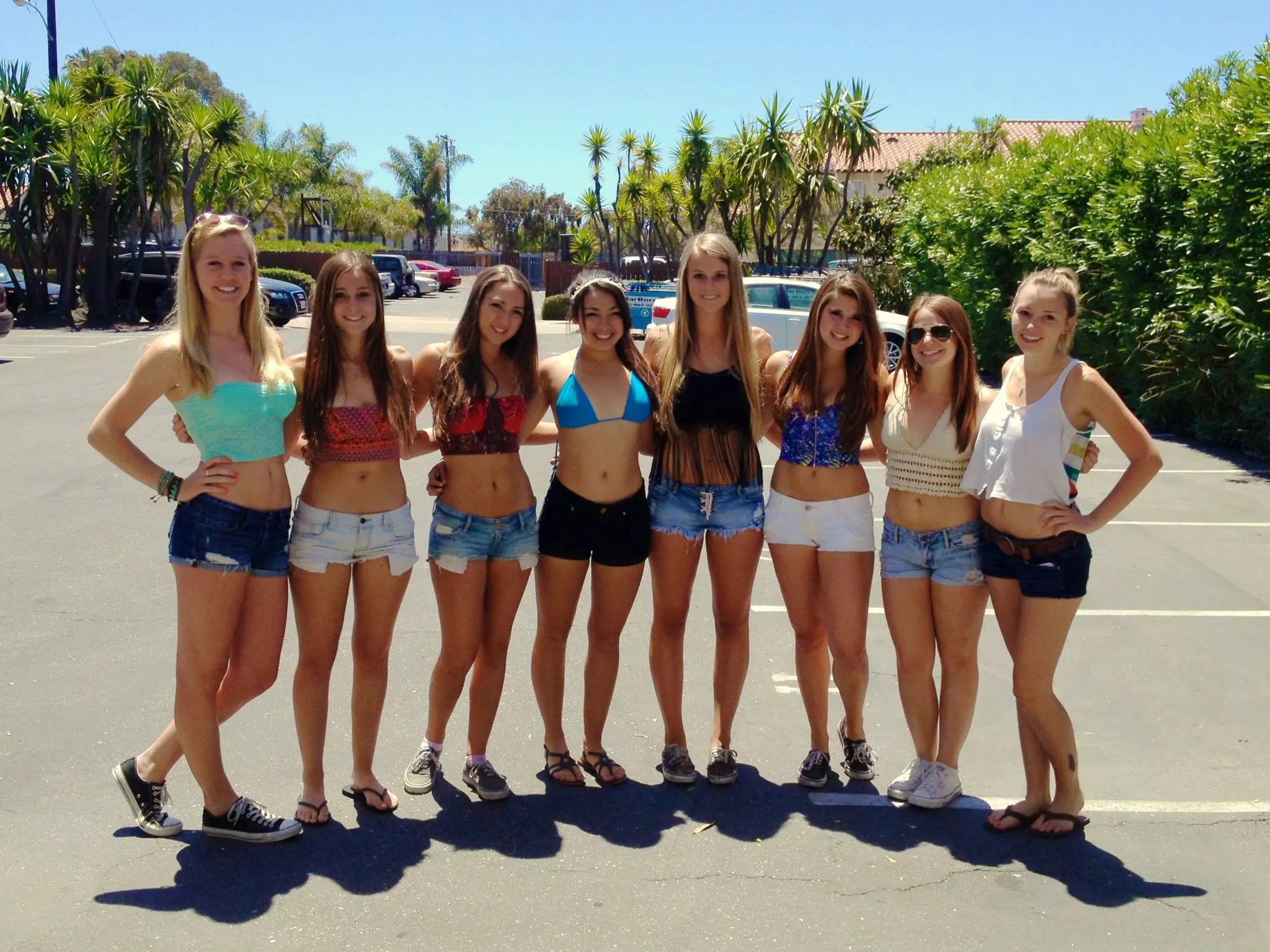 Which sorority girl in short-shorts?